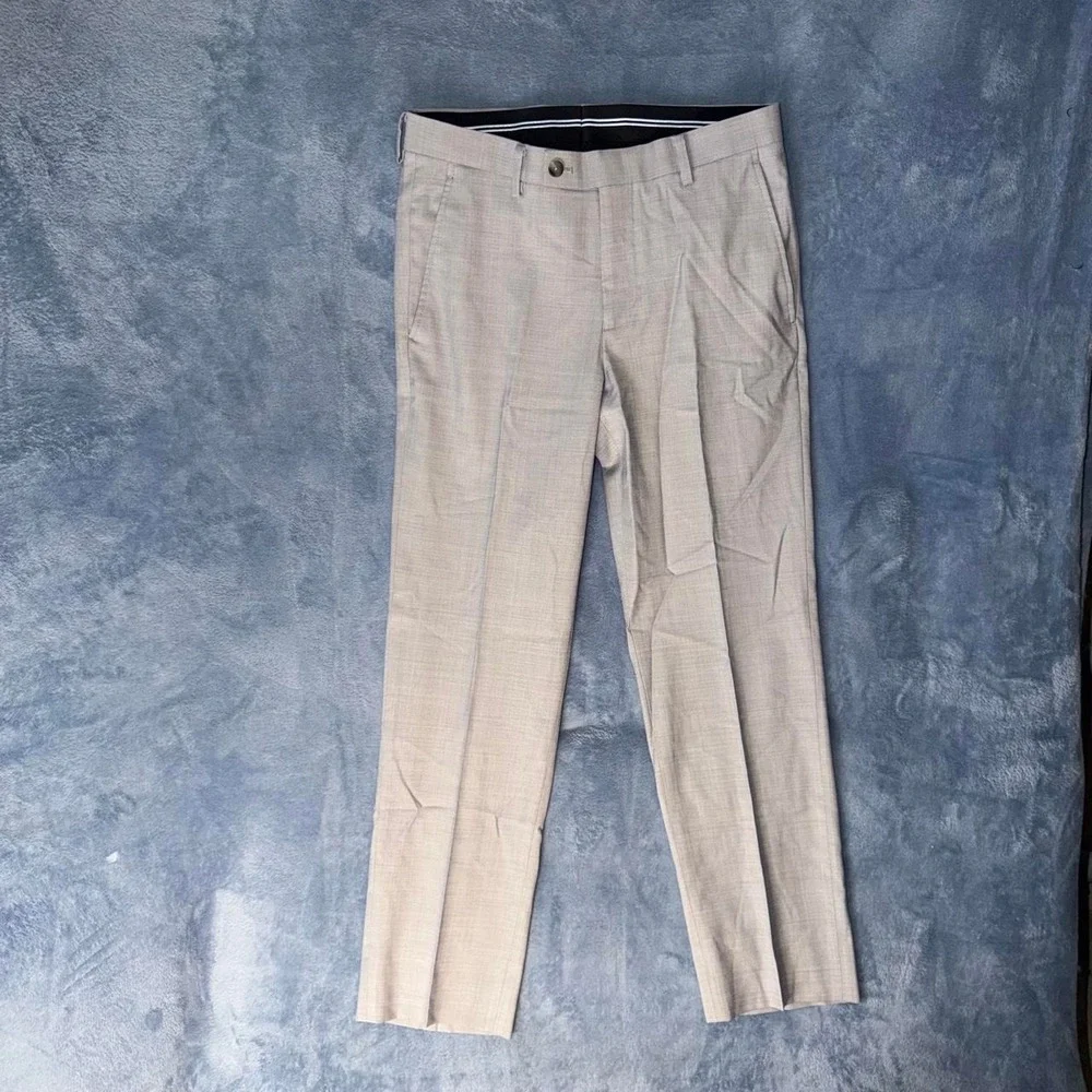 Kenneth Cole gray & black plaid dress pants